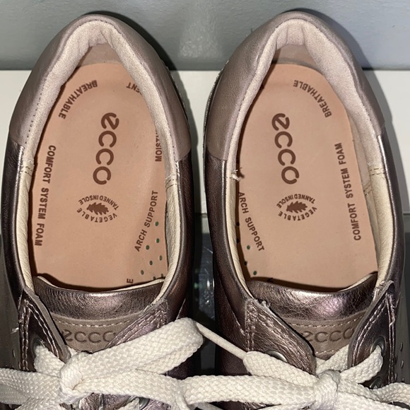 Shoes Ecco Chase Ii Tie In Moon Rock Metallic Women Casual Sneaker 40 (US 9-9.5) - Picture 7 of 14